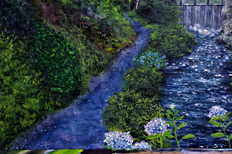 Original Impressionism Landscape Painting by Hazel Thomson