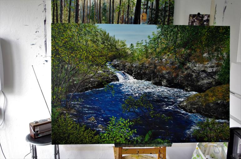 Original Impressionism Landscape Painting by Hazel Thomson