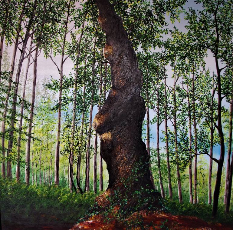 Original Tree Painting by hazel thomson