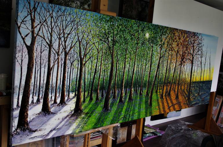 Original Tree Painting by hazel thomson