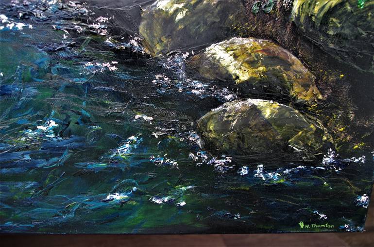 Original Expressionism Landscape Painting by Hazel Thomson