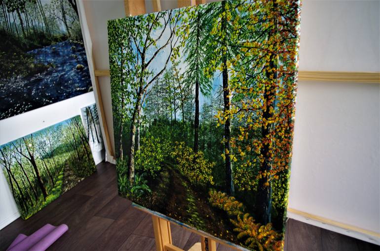 Original Impressionism Landscape Painting by Hazel Thomson