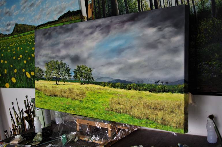 Original Impressionism Landscape Painting by Hazel Thomson