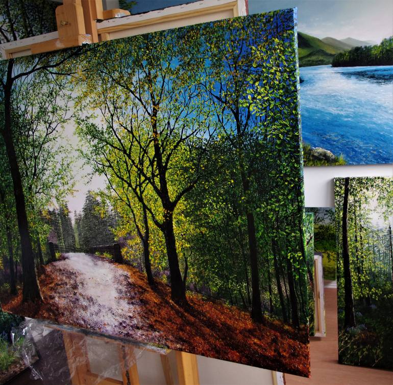 Original Fine Art Landscape Painting by Hazel Thomson
