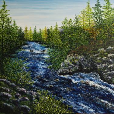 Original Fine Art Landscape Paintings by hazel thomson