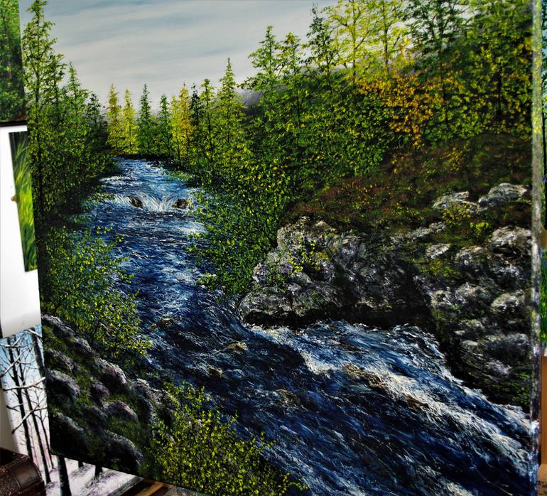 Original Impressionism Landscape Painting by Hazel Thomson