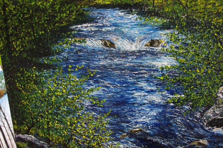 Original Impressionism Landscape Painting by Hazel Thomson