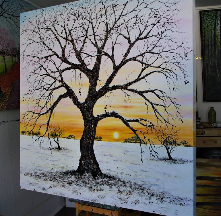 Original Tree Painting by hazel thomson