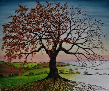 Original Impressionism Tree Paintings by hazel thomson