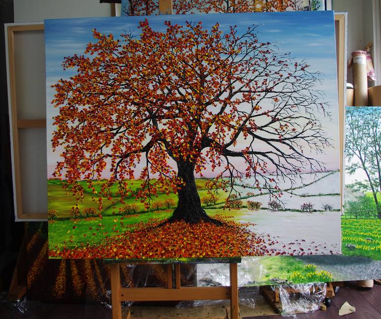 Original Impressionism Landscape Painting by Hazel Thomson