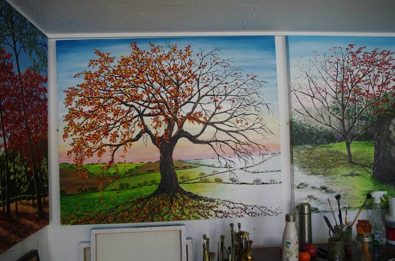 Original Tree Painting by hazel thomson