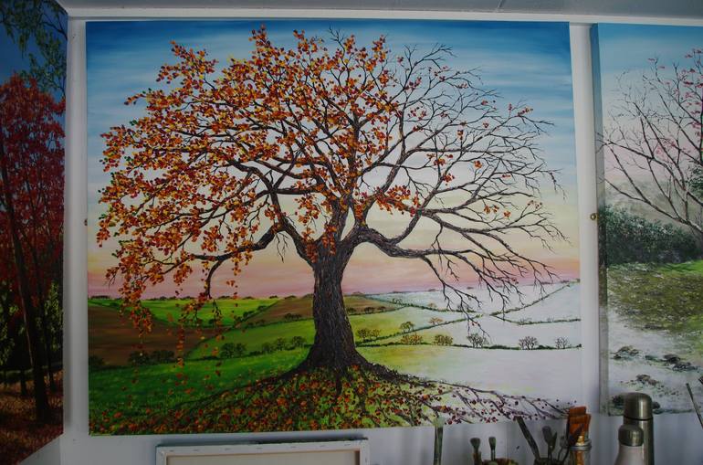 Original Tree Painting by hazel thomson