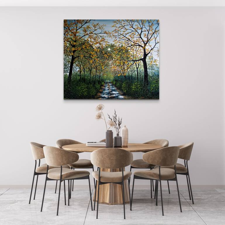 Original Impressionism Landscape Painting by Hazel Thomson