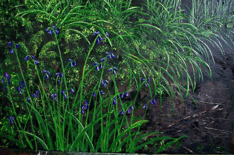 Original Expressionism Botanic Painting by hazel thomson