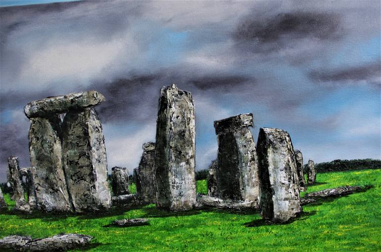 Original Folk Language Painting by Hazel Thomson