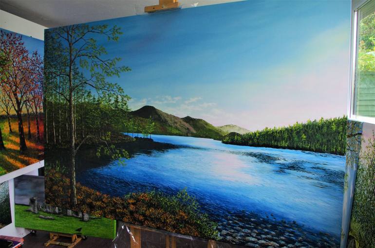 Original Impressionism Landscape Painting by Hazel Thomson