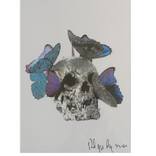 Philippe Pasqua - Vanité aux papillons bleus by ART et OBJETS
