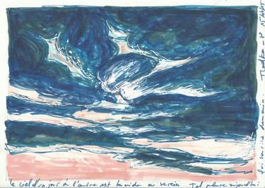 Original Expressionism Landscape Drawing by Monah Maucouvert