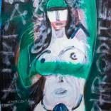 Aphrodite doing her hair by Christophe ducoin alias El Chuzpo