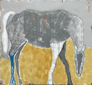 Original Abstract Animal Paintings by Kris Gebhardt