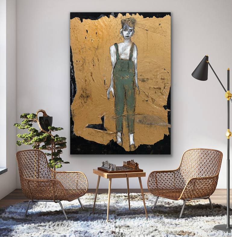 Original Abstract People Painting by Kris Gebhardt