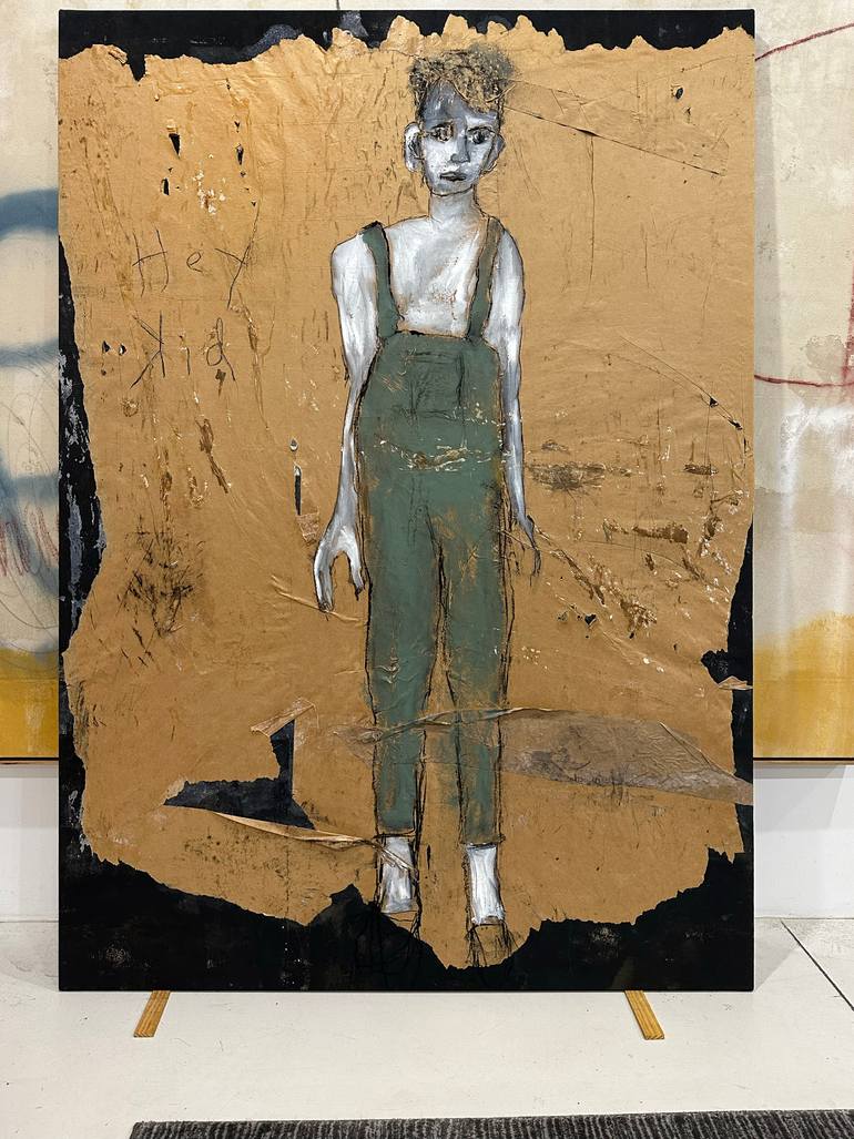 Original Abstract People Painting by Kris Gebhardt