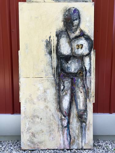 Original Figurative Sports Paintings by Kris Gebhardt