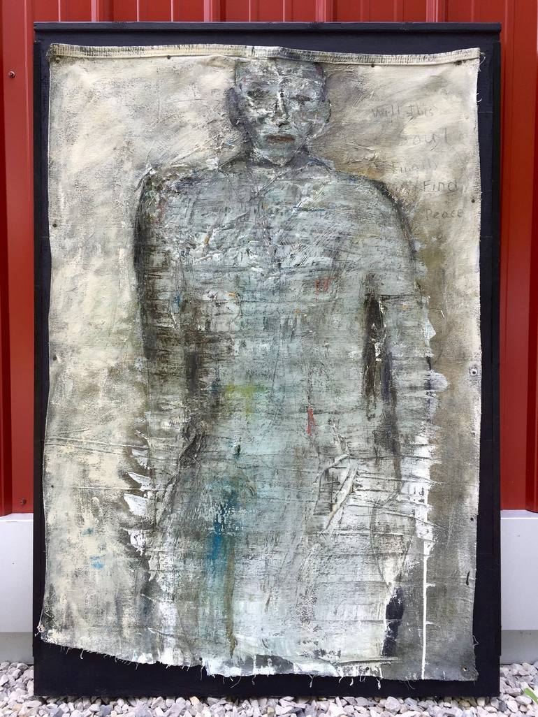 Original Abstract Expressionism Portrait Painting by Kris Gebhardt