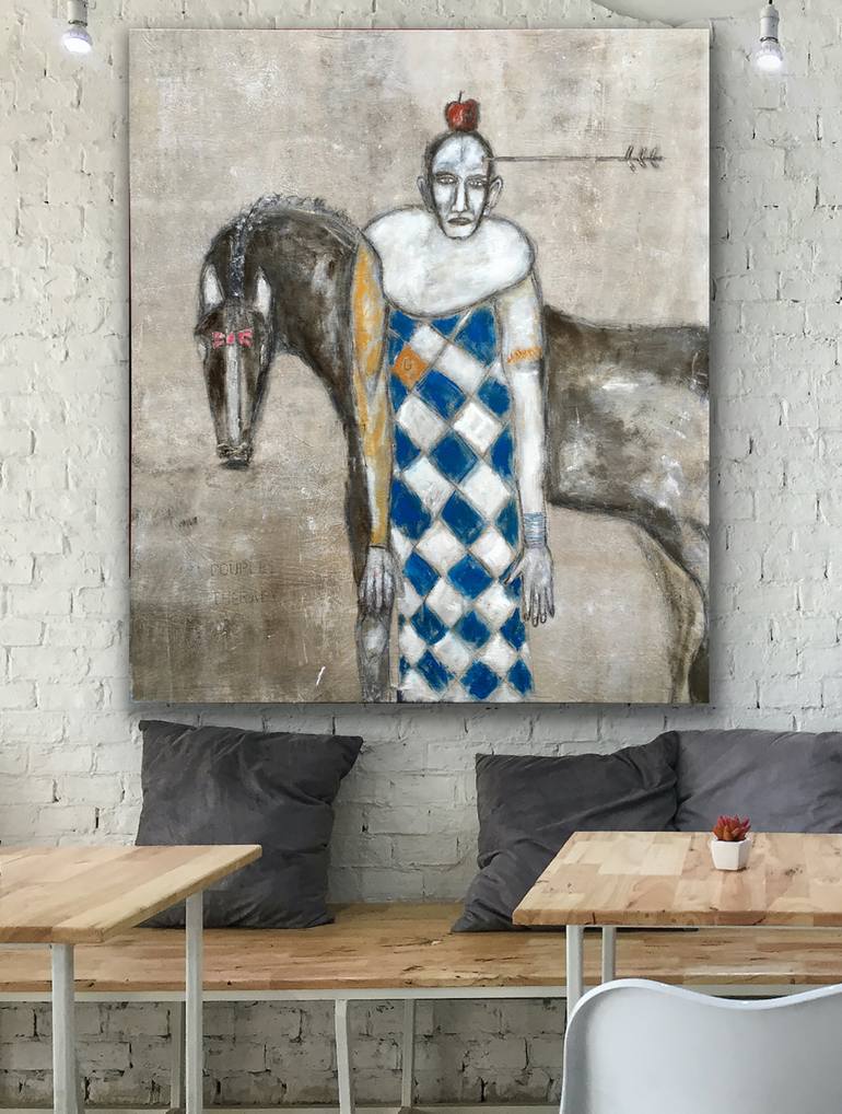 Original Abstract Expressionism People Painting by Kris Gebhardt