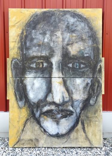 Original Abstract Expressionism Portrait Paintings by Kris Gebhardt