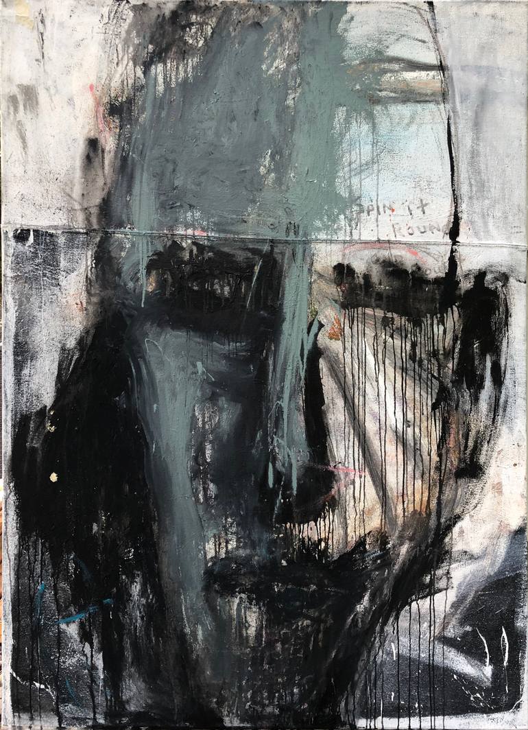Original Abstract Expressionism Abstract Painting by Kris Gebhardt