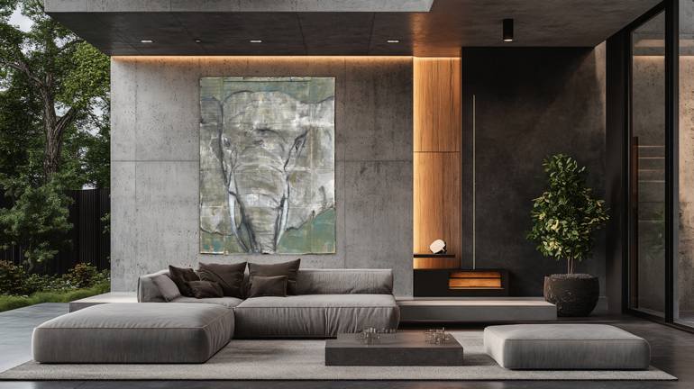 Original Abstract Expressionism Animal Painting by Kris Gebhardt