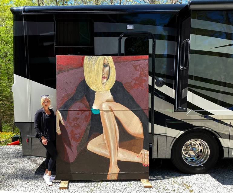 Original Figurative Abstract Painting by Kris Gebhardt