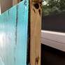 Hand-made wood panel side