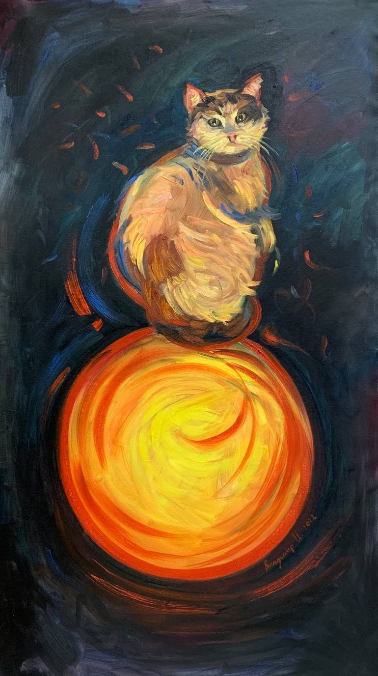 Original Animal Painting by Vladimir Ilievski | Realism Art on Canvas | Creation of the Little Sun