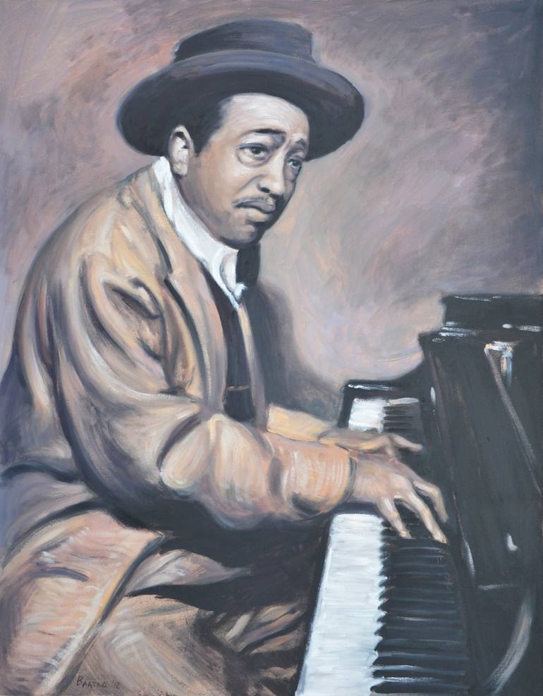 Portrait of Duke Ellington Painting by Vladimir Ilievski | Saatchi Art