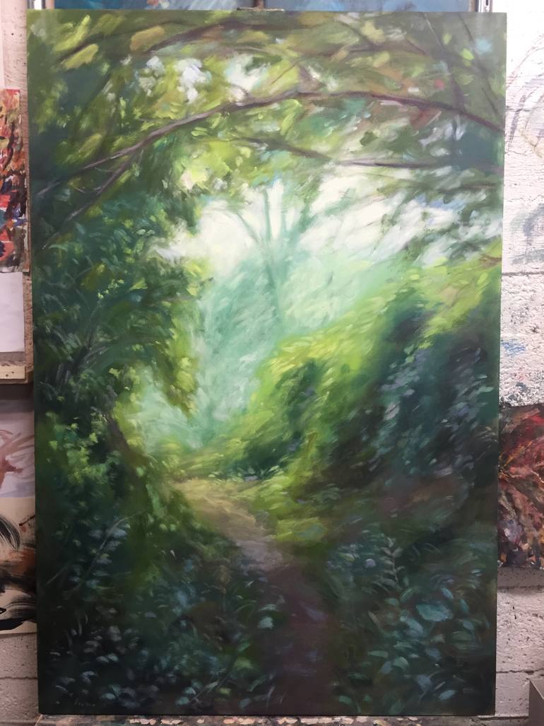 Original Expressionism Nature Painting by Vladimir Ilievski