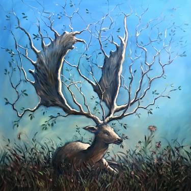 Original Surrealism Animal Paintings by Vladimir Ilievski