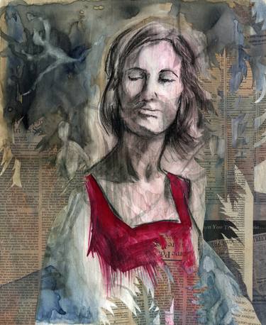 Figurative Mixed Media Painting II thumb