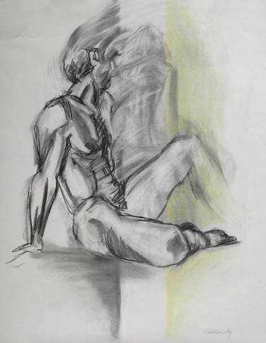 Apparition, charcoal figure drawing thumb
