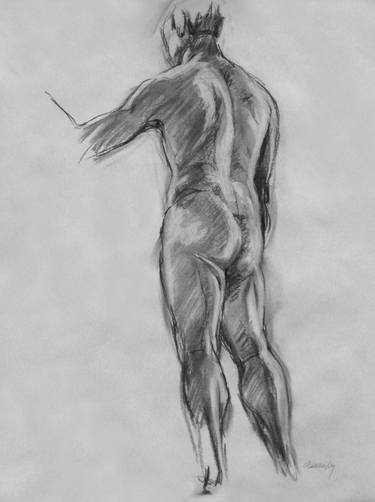 Standing Male IV,  figure drawing, thumb