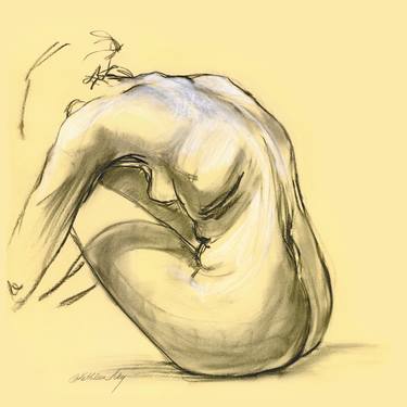 Original Figurative Body Drawings by Kathleen Ney