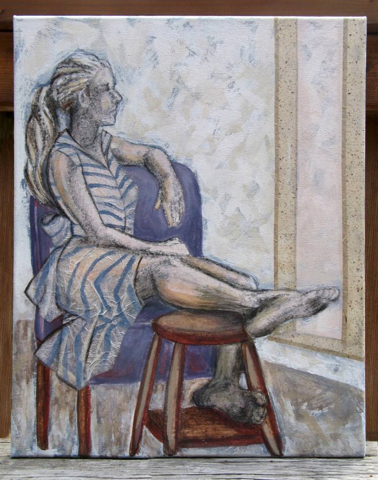 Original Figurative Women Painting by Kathleen Ney