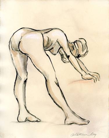 Original Figurative Nude Drawings by Kathleen Ney