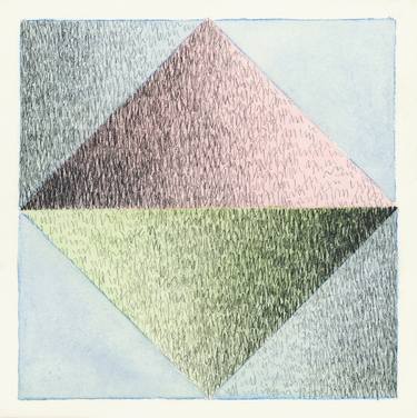 Original Abstract Geometric Drawings by Kathleen Ney