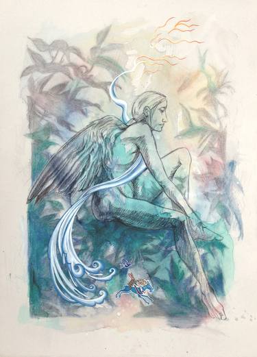 Original Classical mythology Drawings by Kathleen Ney