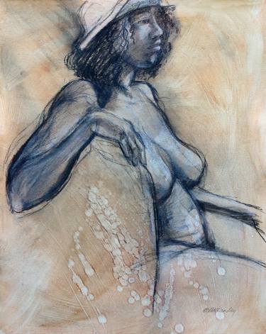 Original Figurative Nude Drawings by Kathleen Ney