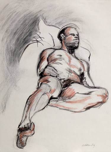 Original Expressionism Nude Drawings by Kathleen Ney