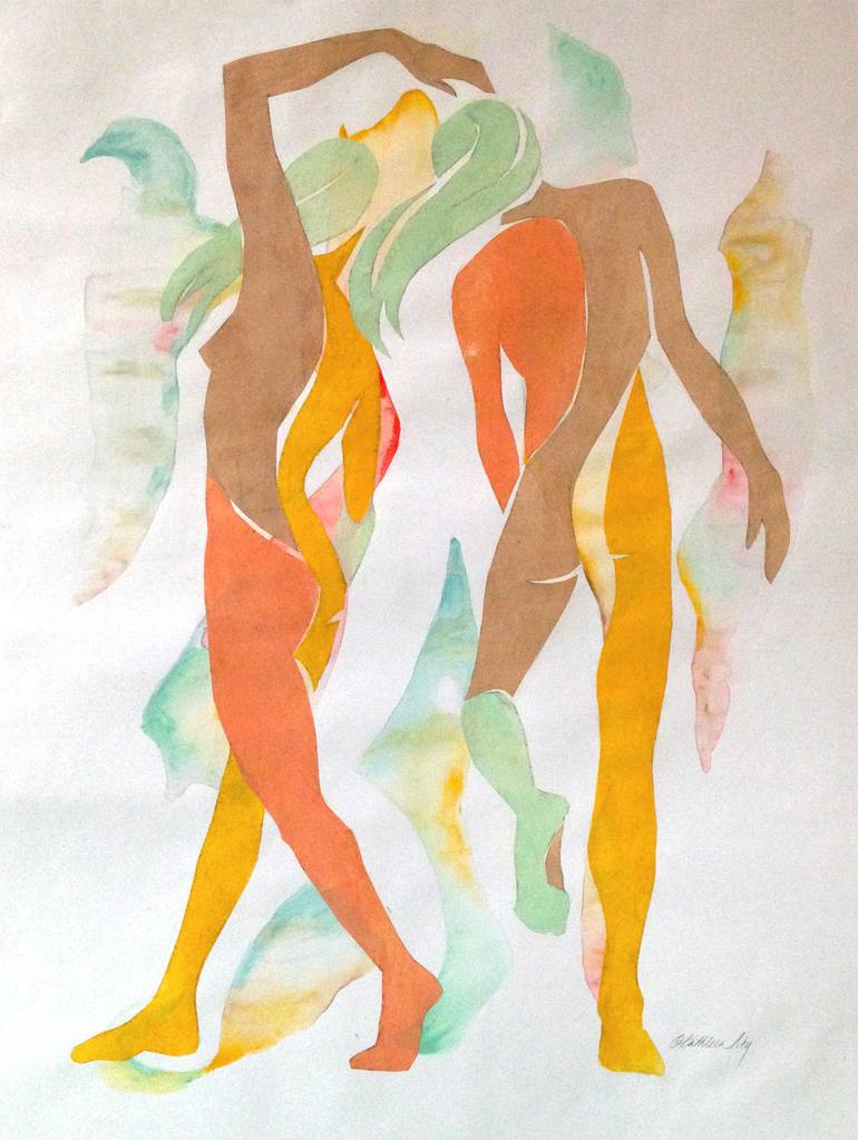 Original Expressionism Abstract Collage by Kathleen Ney