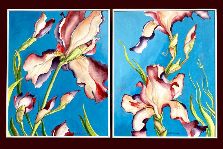 Original Illustration Floral Painting by Kathleen Ney